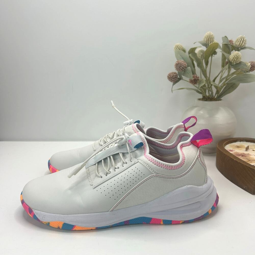 Clove Classic Nursing Sneaker White Sunset Pop Healthcare Women 11/Men 9.5